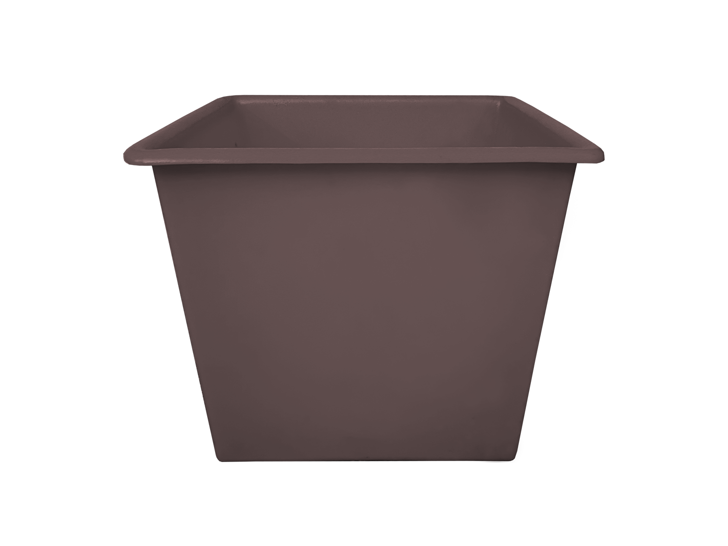 Multi-purpose Straight Sided Feed Bin, no wheels - brown