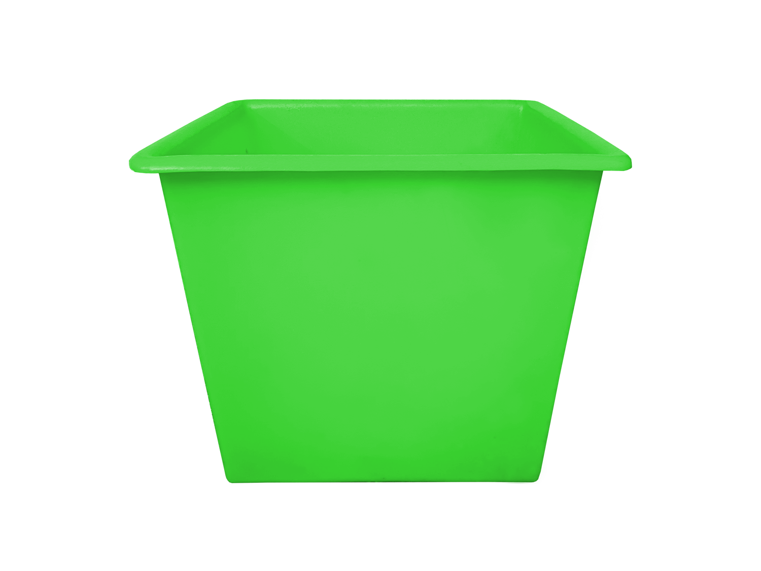Multi-purpose Straight Sided Feed Bin, no wheels - lime green